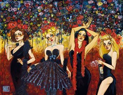 The Boa Constrictors by Todd White - Hand Finished Limited Edtion on Canvas sized 36x28 inches. Available from Whitewall Galleries